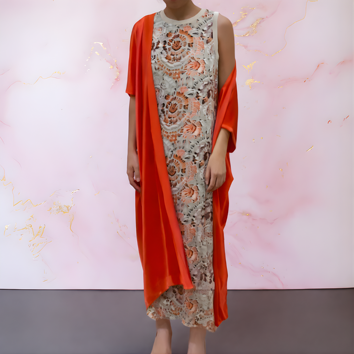 THEA | ELEGANT DRESS WITH WAISTCOAT