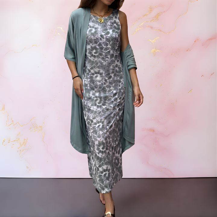 THEA | ELEGANT DRESS WITH WAISTCOAT